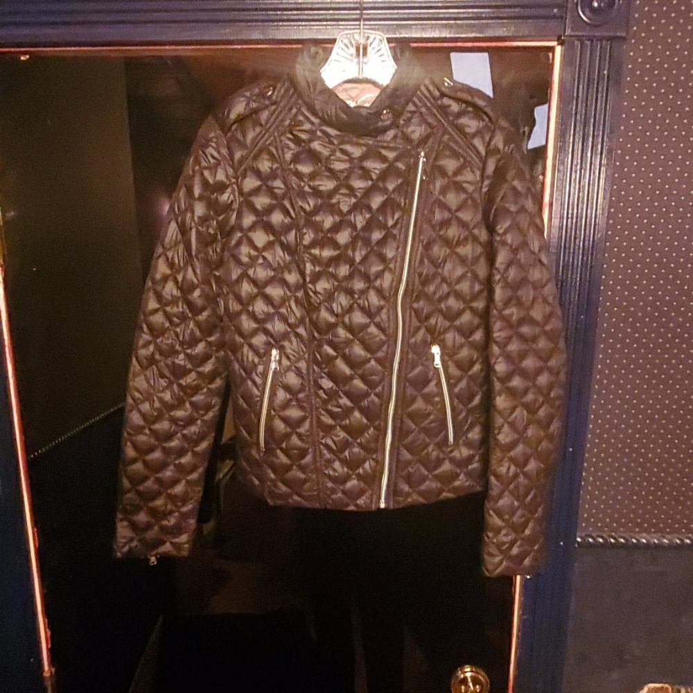 Kenneth Cole Side Zip Quilted Jacket Size Small